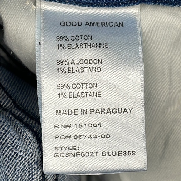NWT Good American Good Curve Straight Jeans High Rise Sz 18 - Picture 13 of 14